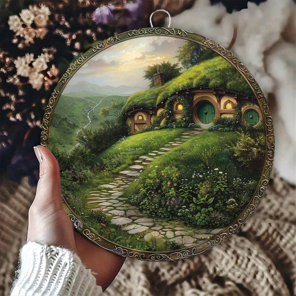 Home Decor Nearby - Vintage Loom Rustiek Hobbit House Metal