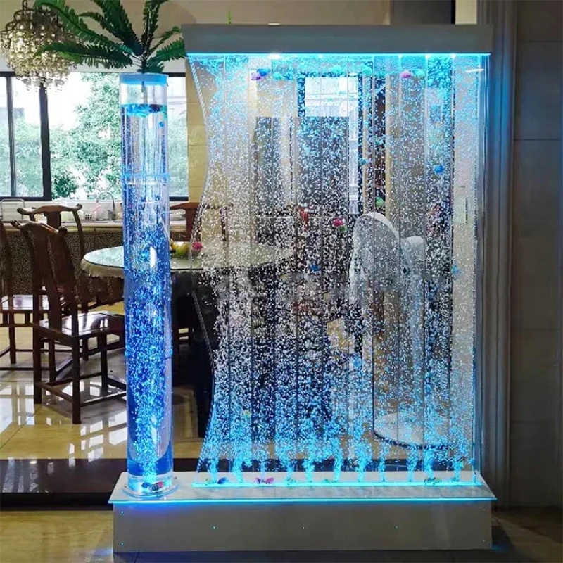 Room Divider Screen - Op maat gemaakte moderne LED-verlichte bubbelwand-scherm