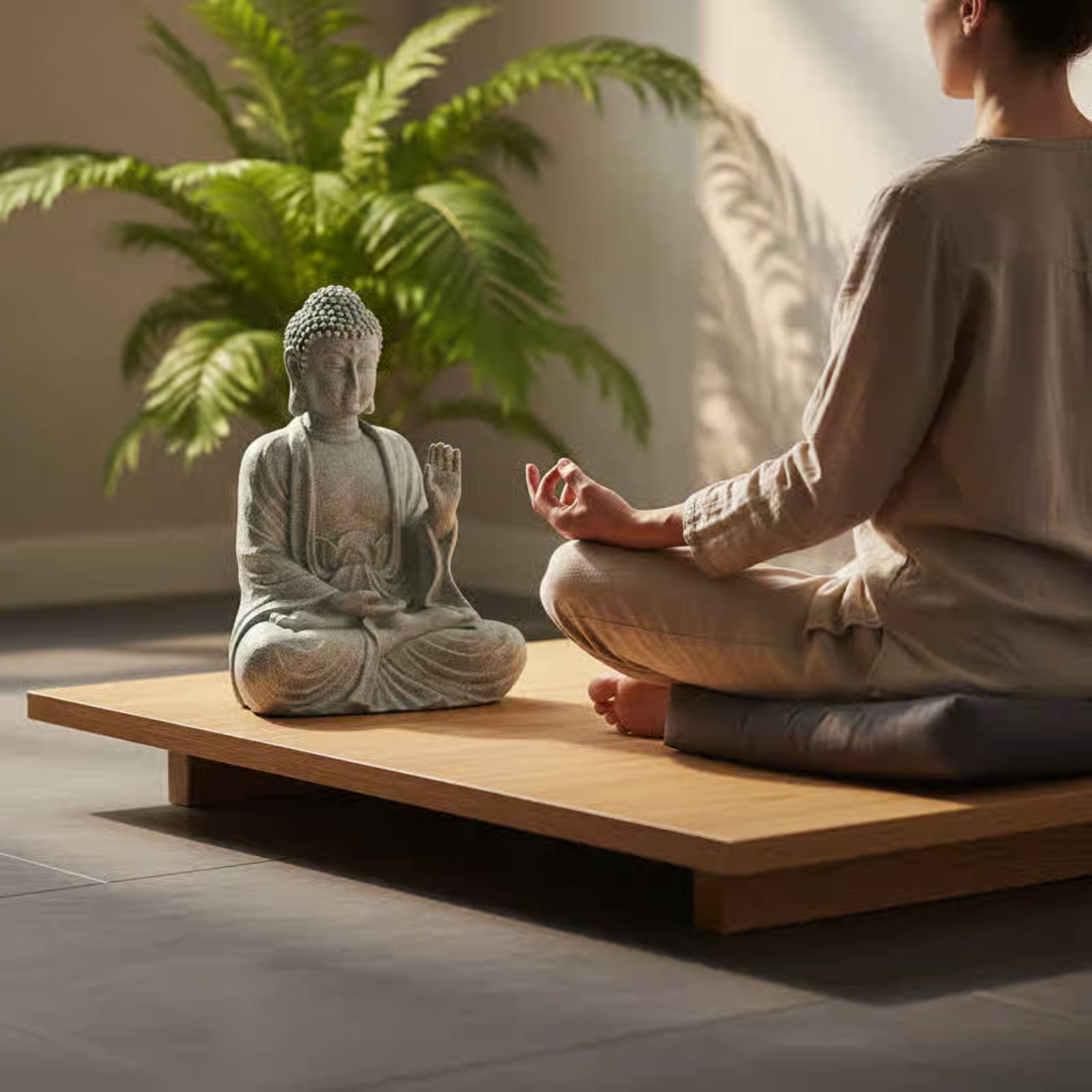Home Decor Zen - 3-delige stenen Boeddha decoratie thee-dierje Zen