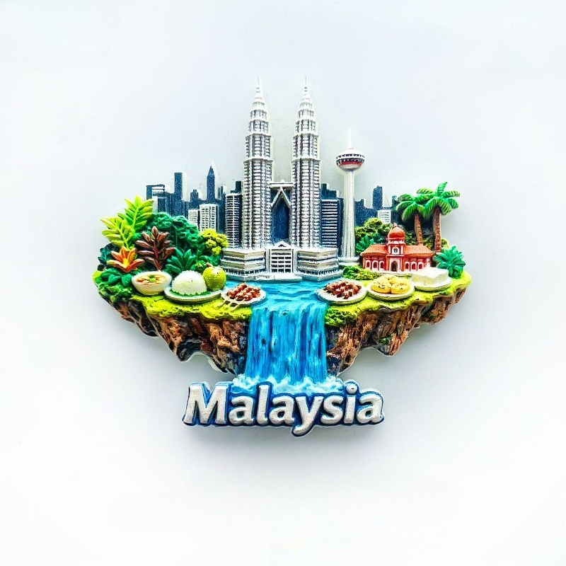 Home Decor Malaysia - Kuala Lumpur koelkastmagneet - prachtige 3D