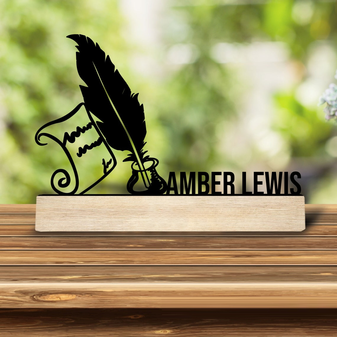 Home Decor For Wedding - 1 stuk gepersonaliseerde retro ijzeren standbeelddecoratie,