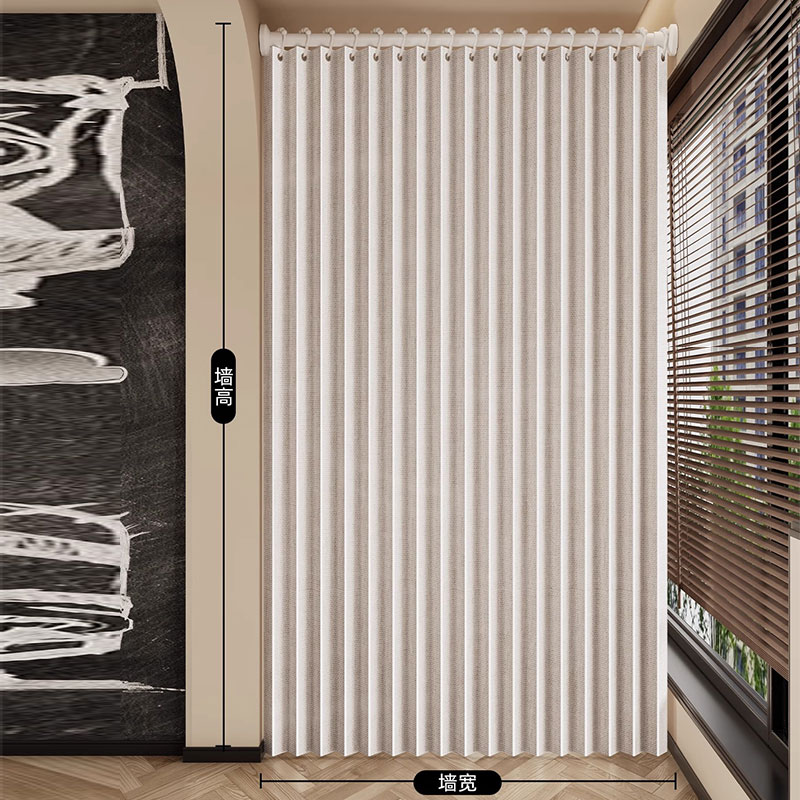 Room Divider Screen - Inklapbare vouwdeur, intrekbare geplooide kamerverdeler, draagbare