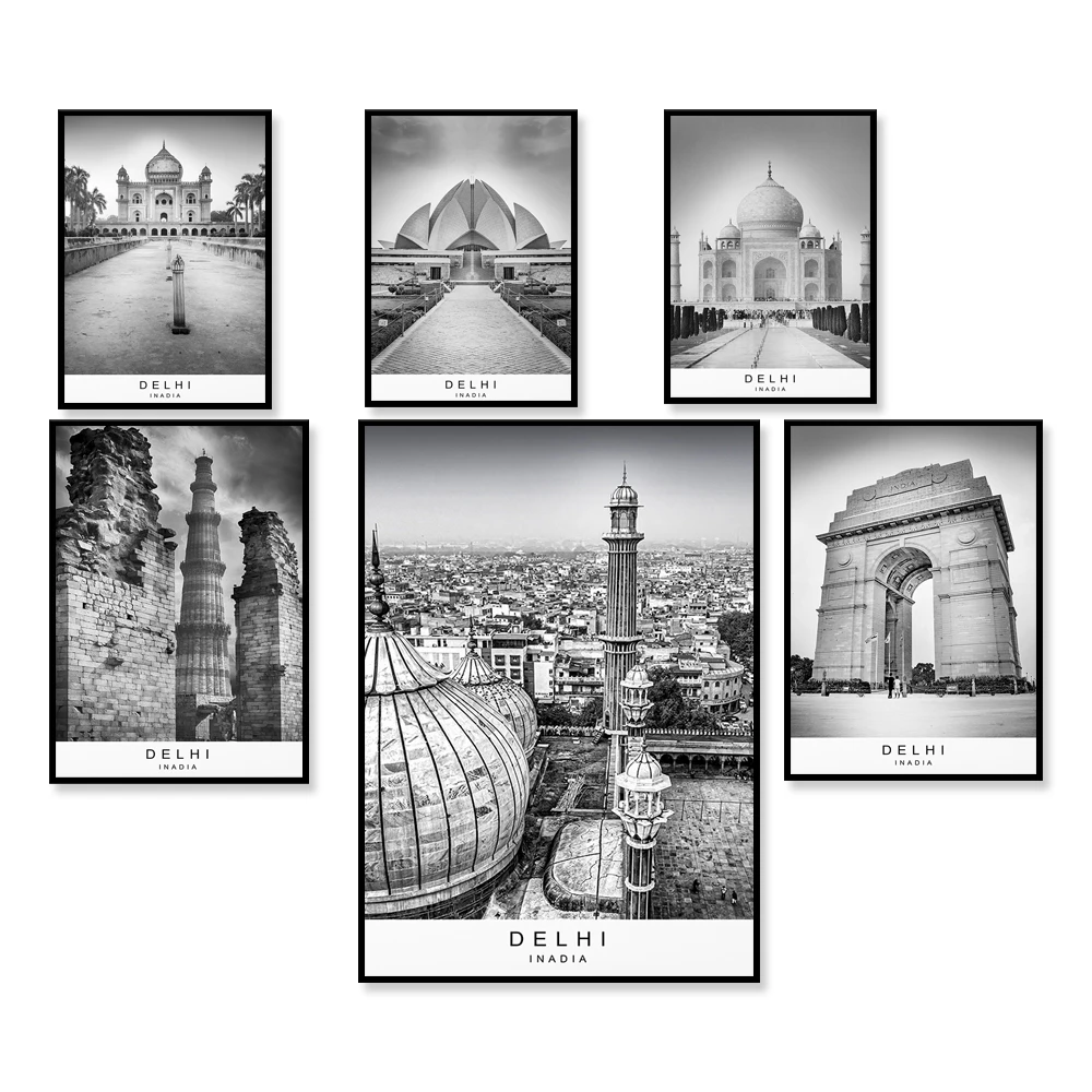 Home Decor Delhi - Delhi stad afdrukken foto poster afdrukken