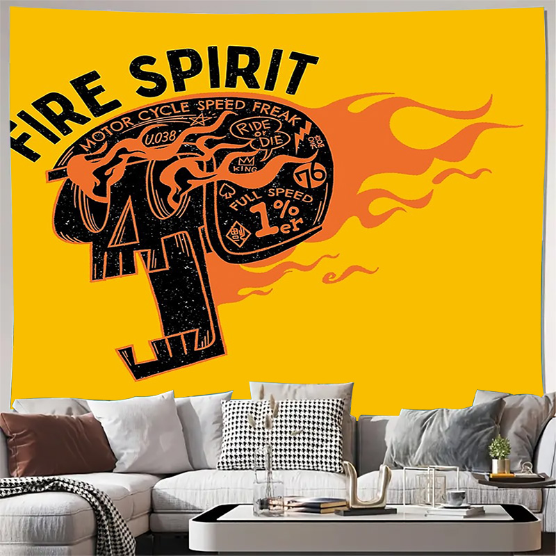 Home Decor Hippie - Vintage motorfiets wandtapijt psychedelische Desert Rider