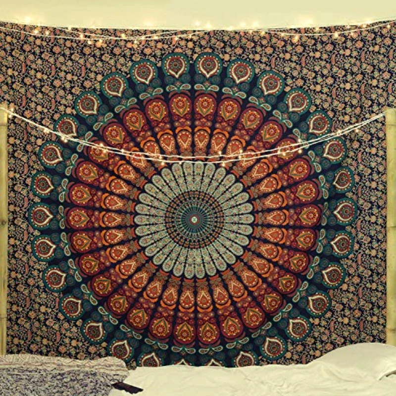 Home Decor Hippie - Hippie Mandala Wandtapijten India Boheemse Psychedelische