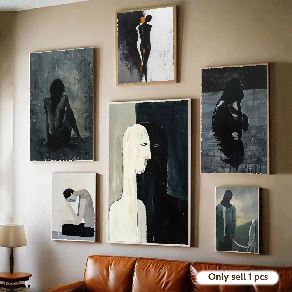 Home Decor Design Ideas - Donkere schilderijen Art Design Poster Moderne