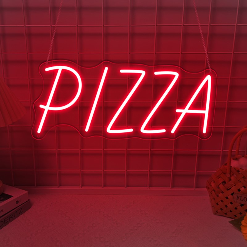 Home Decor Nearby - Pizza-neonbord als wanddecoraties voor restaurants, USB-aangedreven