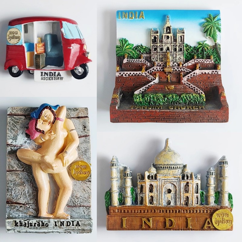 Home Decor Delhi - India Reizen Souvenirs Taj Mahal Koelkastmagneten