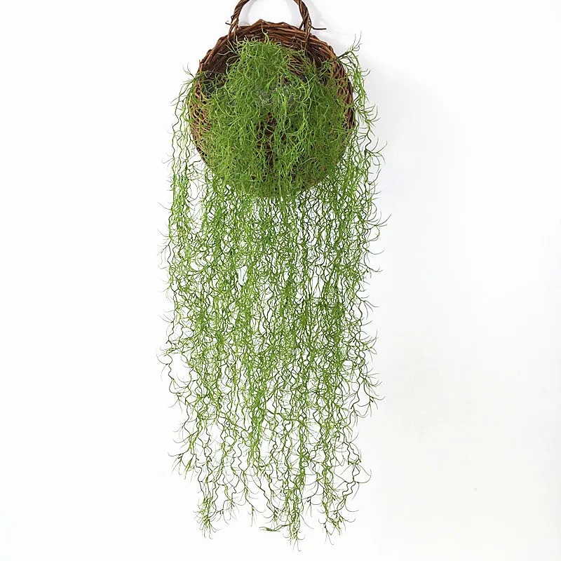 Rattan Plant Basket - 1/3/5 stuks Kunstgras Groene Planten Lange