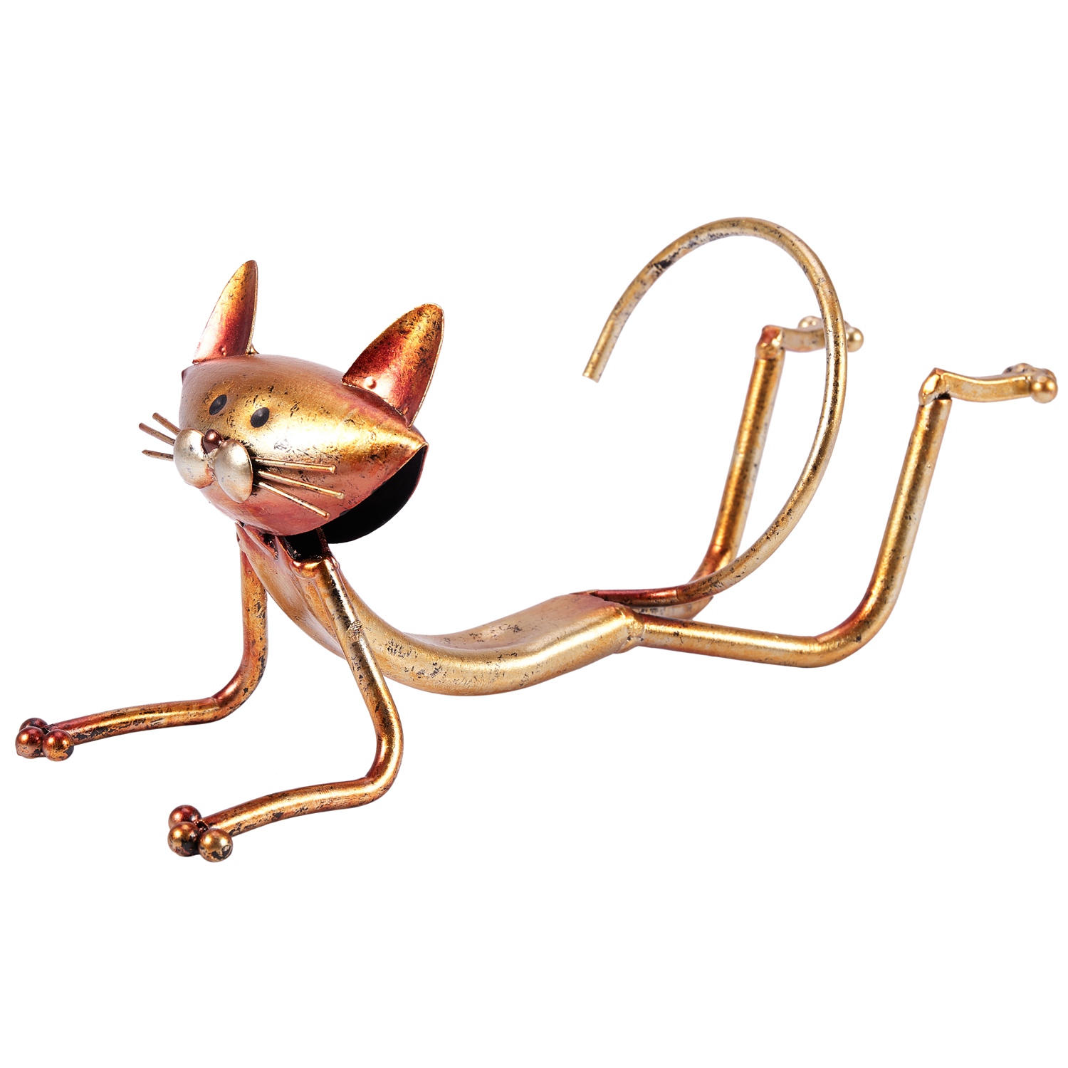 Home Decor Yoga - ABSJ-Yoga Cat Wijnrek Metalen Wijnhouder Wijnplank