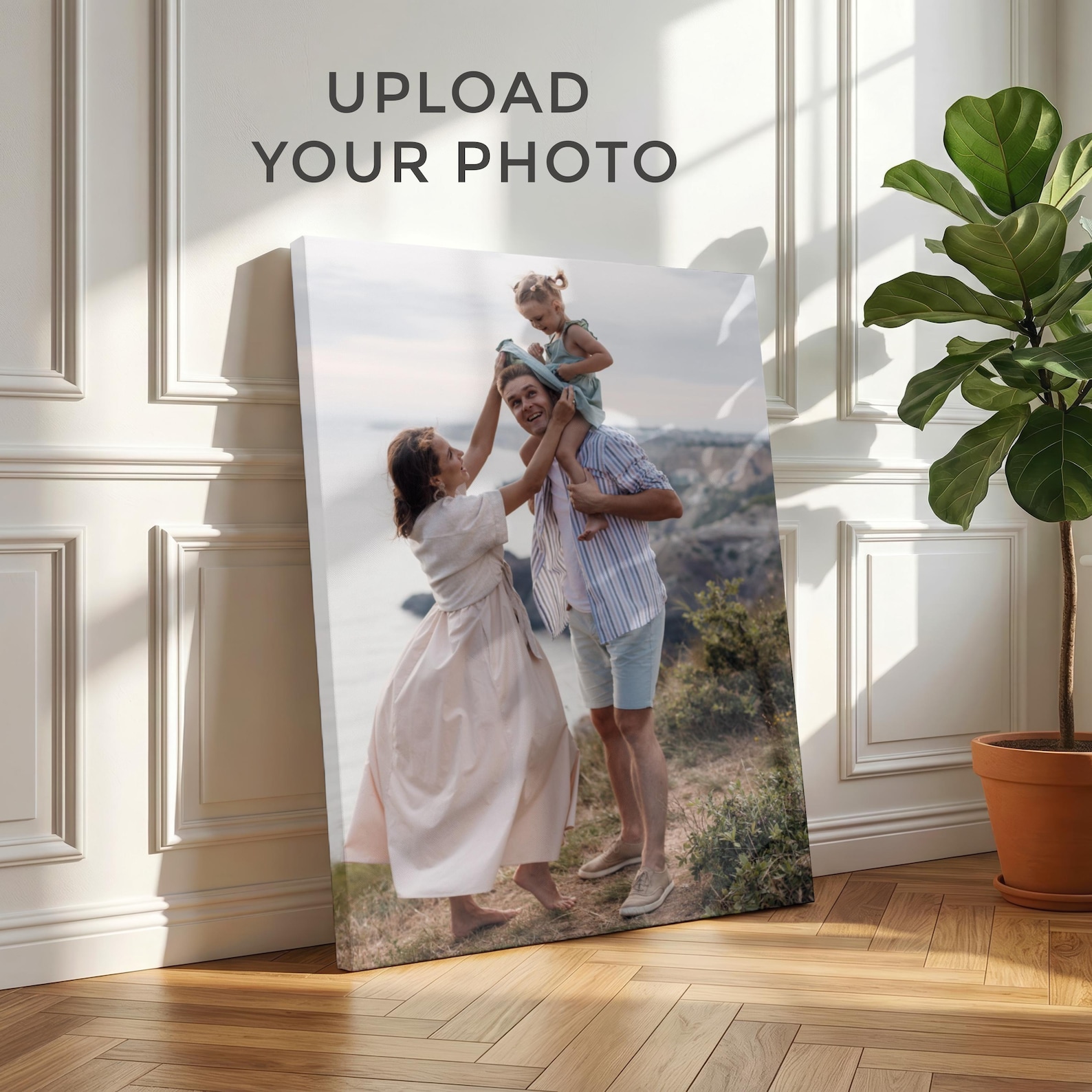 Home Decor For Wedding - Gepersonaliseerd fotocanvas, op maat gemaakte familie-wanddecoratie,