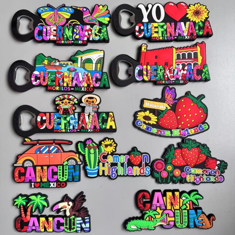 Home Decor Malaysia - PVC koelkastmagneten Cancun Cuernavaca Mexico Maleisië