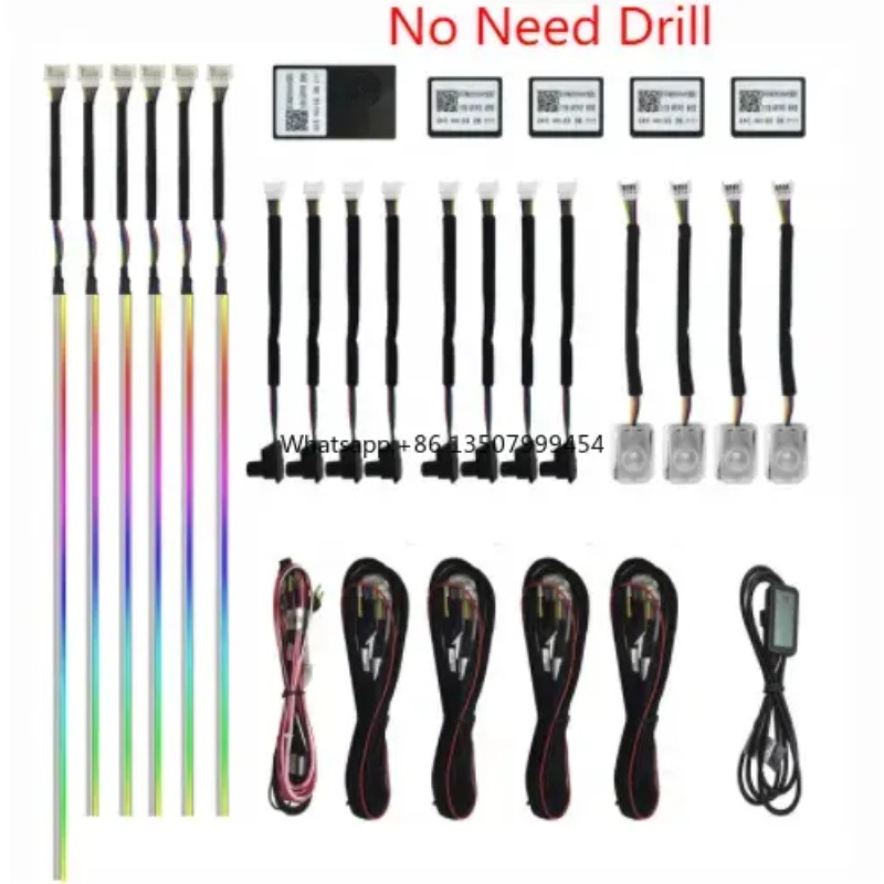 Led Strip Lights - A80 64-kleuren LED sfeerverlichting acrylstrip 18-in-1