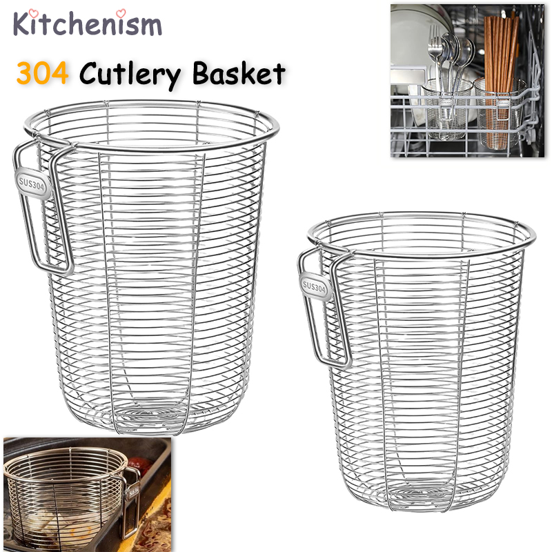 Woven Wall Basket - Keukenorganizer 304 Keuken Bestekhouder Organizer Hangende