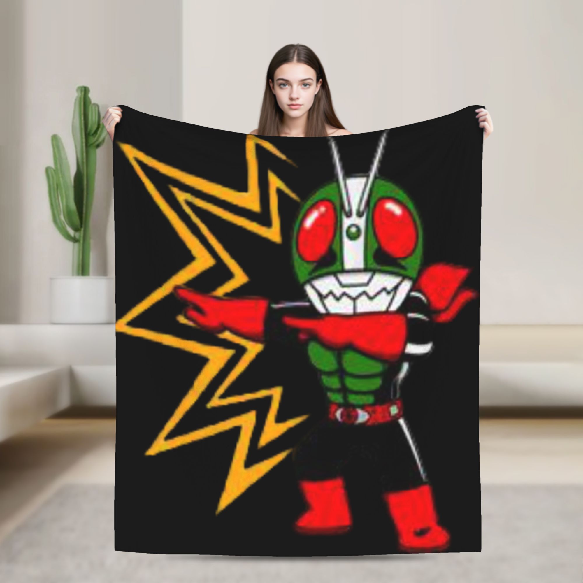 Home Decor Design Ideas - Kamen Rider Cartoon Dekens Decoratieve Flanellen