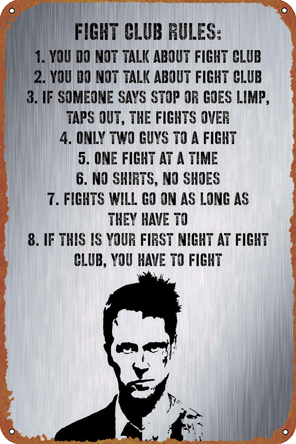 Home Decor Quotes On Wall - 1 STKS, Fight Club Regels Quotes