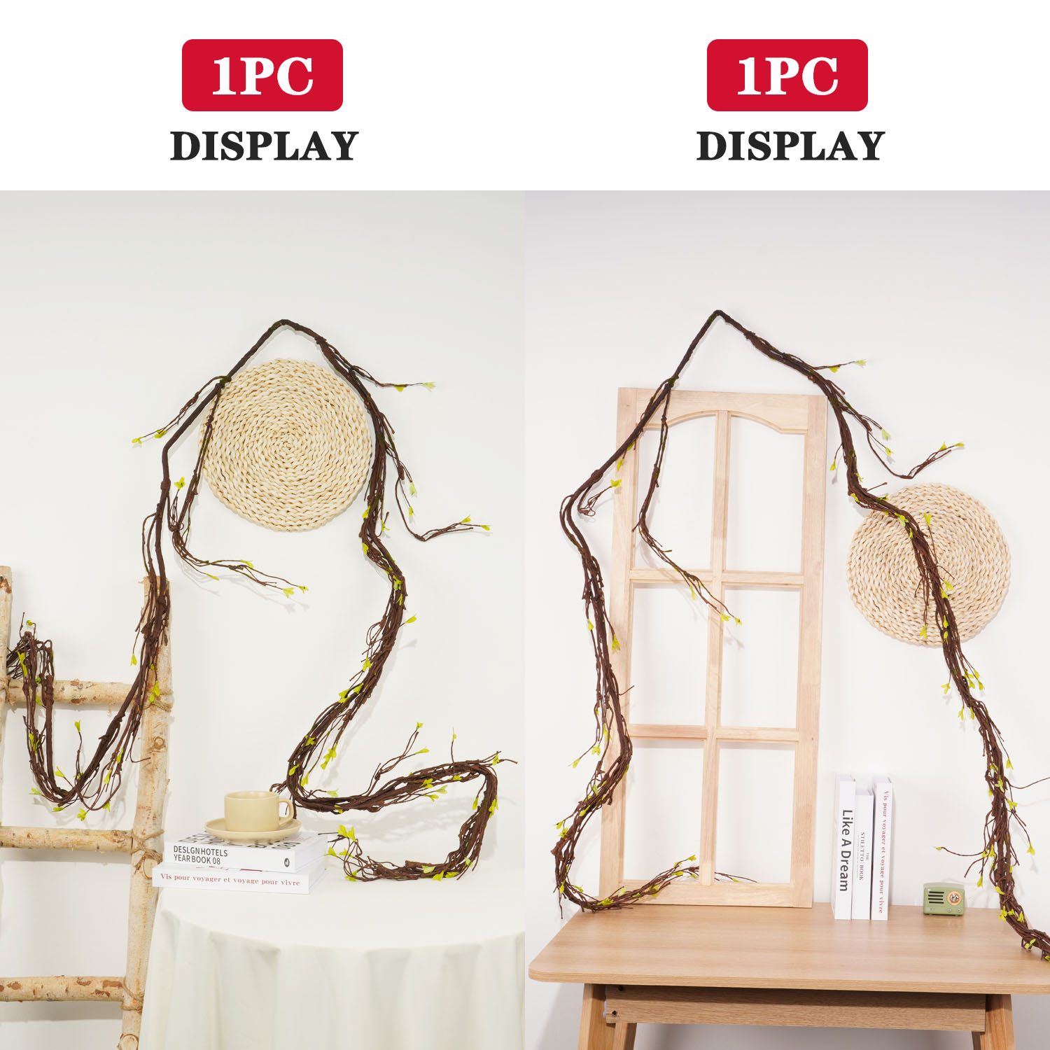 3M Kunstmatige Nepplanten Boom - Rattan Plant Basket recensie en prijs