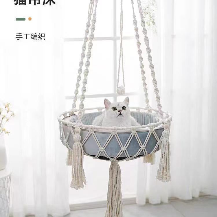 Winter kat raambaars, kattenha - Woven Wall Basket recensie en prijs