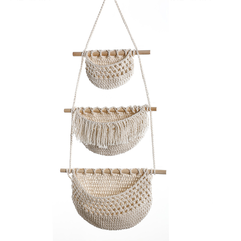 Handgeweven katoenen touw 3-la - Woven Wall Basket recensie en prijs