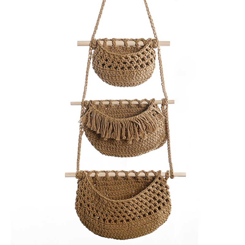 Handgeweven katoenen touw 3-la - Woven Wall Basket recensie en prijs