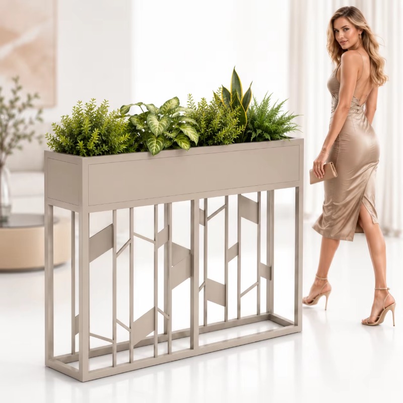 Matzwarte metalen plantenbak 8 - Room Divider Screen recensie en prijs