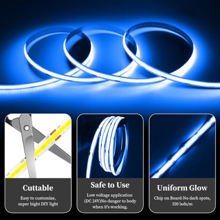 32,8ft/10M COB LED-strip, DC24 - Led Strip Lights recensie en prijs