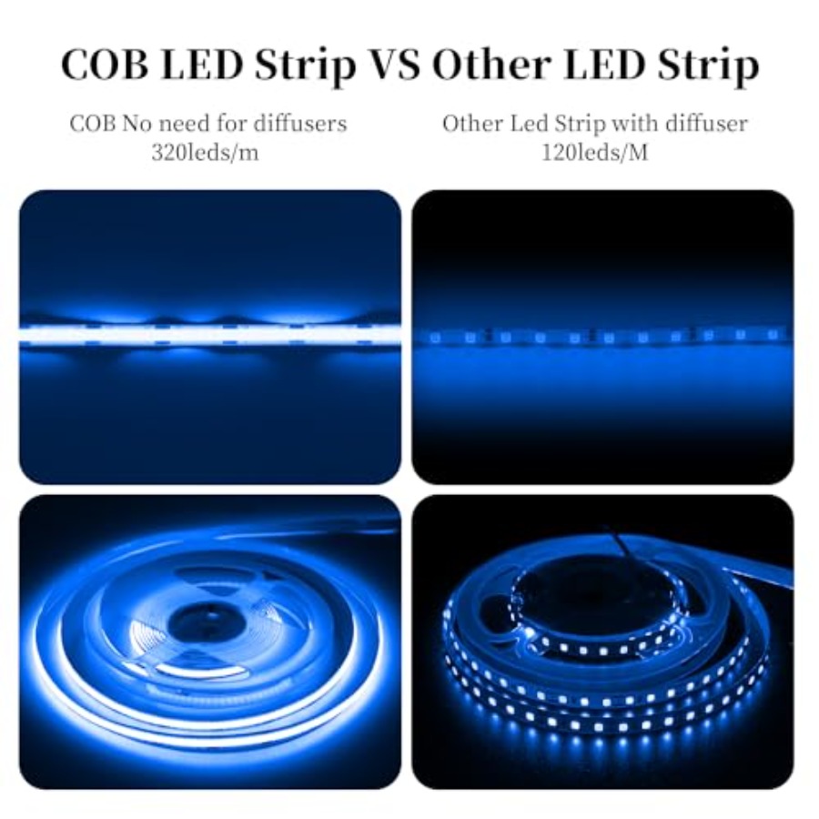 32,8ft/10M COB LED-strip, DC24 - Led Strip Lights recensie en prijs