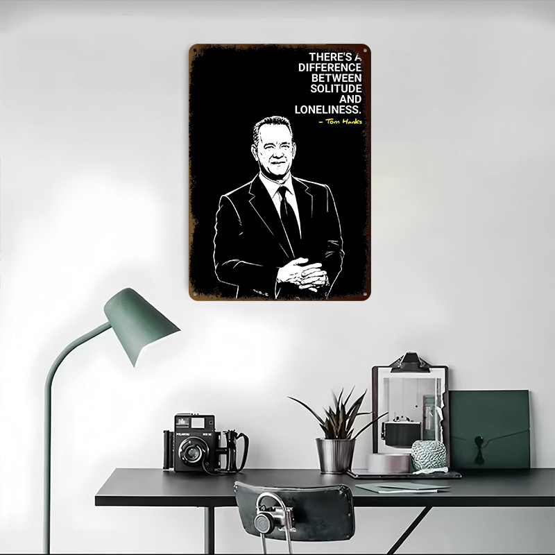 Tom Hanks Quote on Solitude 3D - Home Decor Quotes On Wall recensie en prijs