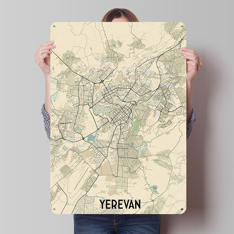Yerevan stadskaart blikken pos - Home Decor Yerevan recensie en prijs