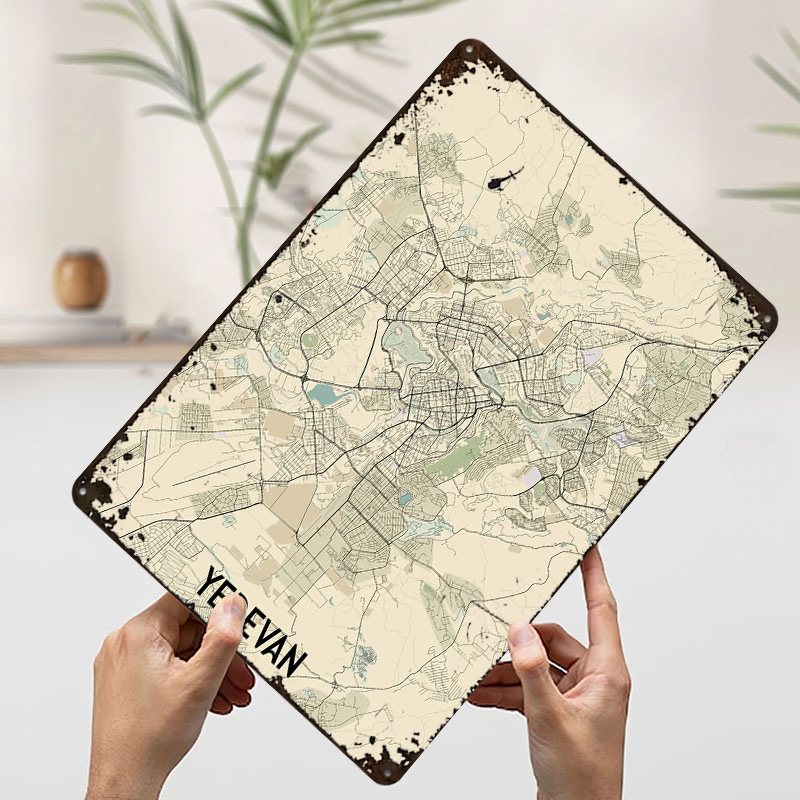 Yerevan stadskaart blikken pos - Home Decor Yerevan recensie en prijs