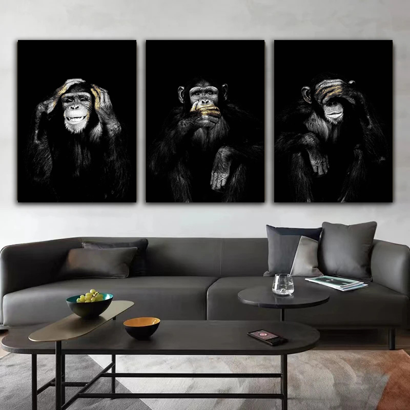 Grappige Aap HD Poster Canvas  - Home Decor Mirror recensie en prijs