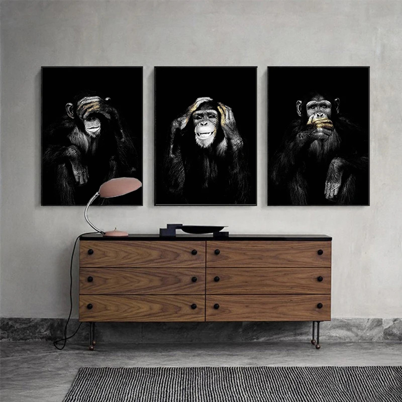 Grappige Aap HD Poster Canvas  - Home Decor Mirror recensie en prijs