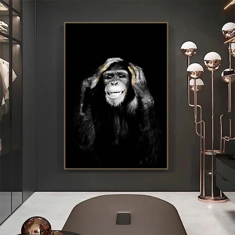 Grappige Aap HD Poster Canvas  - Home Decor Mirror recensie en prijs