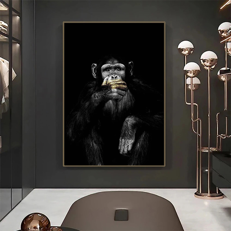 Grappige Aap HD Poster Canvas  - Home Decor Mirror recensie en prijs