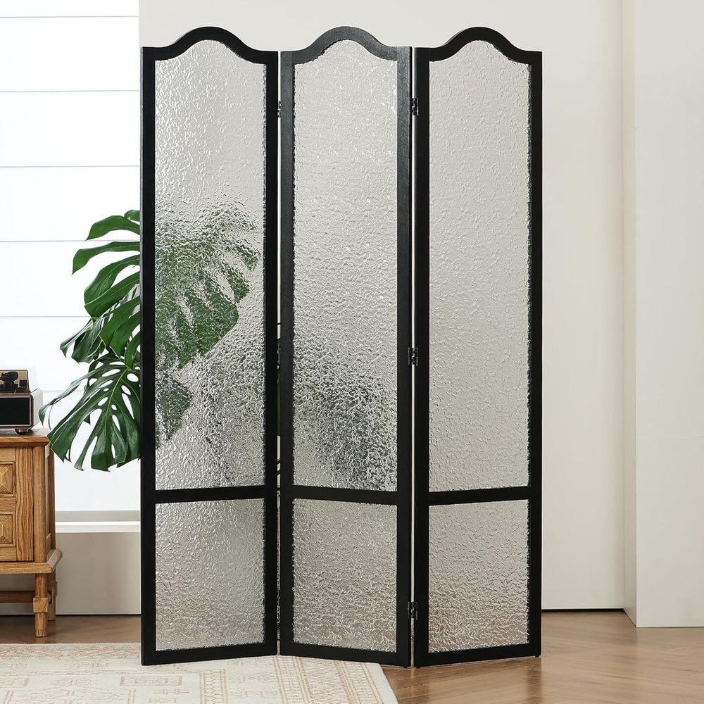 Zwarte 3-delige acryl roomdivi - Room Divider Screen recensie en prijs