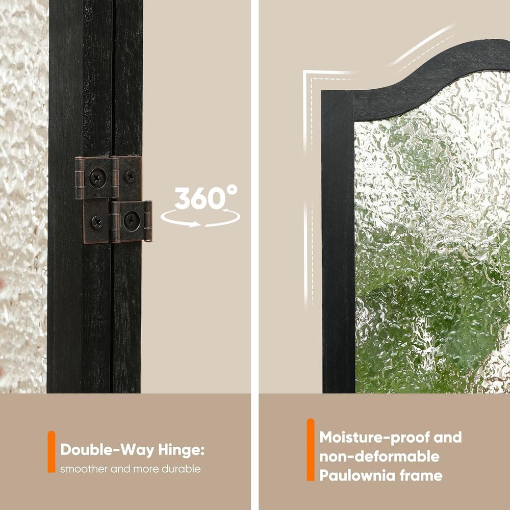Zwarte 3-delige acryl roomdivi - Room Divider Screen recensie en prijs