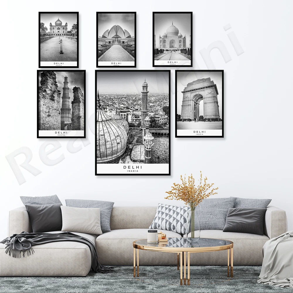 Delhi stad afdrukken foto post - Home Decor Delhi recensie en prijs