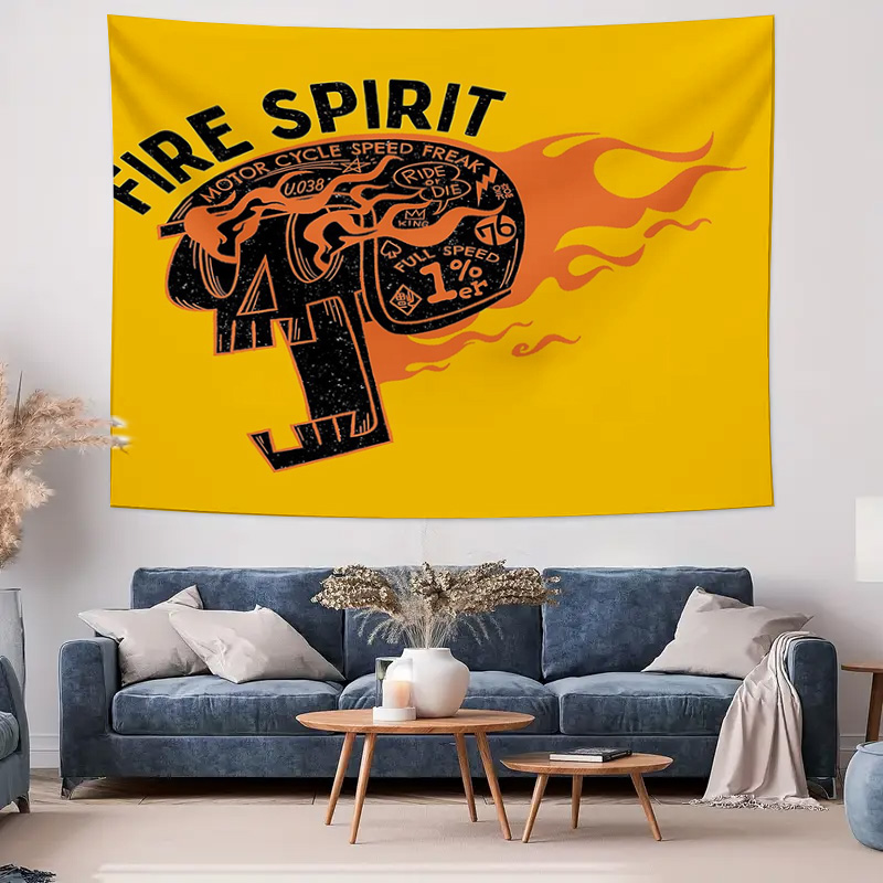 Vintage motorfiets wandtapijt  - Home Decor Hippie recensie en prijs
