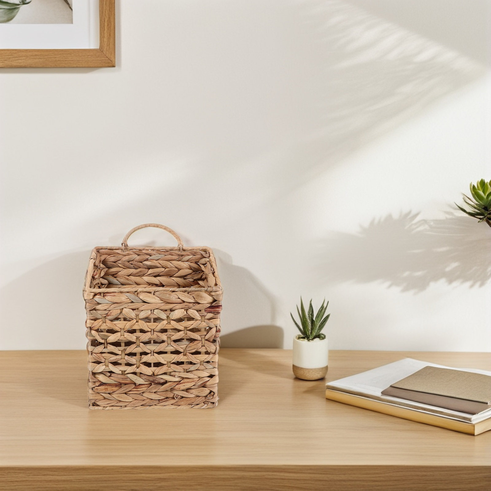 Wicker hangende opbergmand wan - Woven Wall Basket recensie en prijs