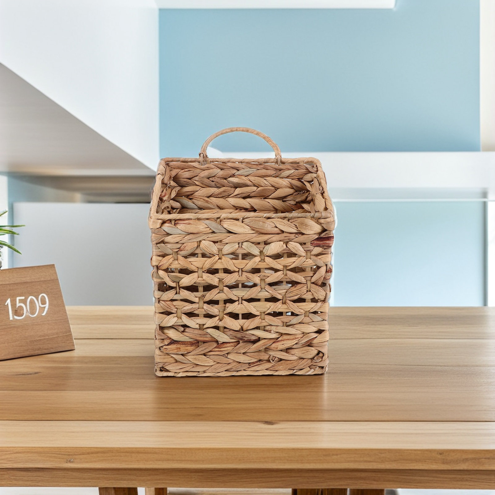 Wicker hangende opbergmand wan - Woven Wall Basket recensie en prijs