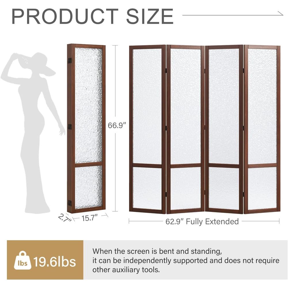 4-delige acryl vouwwand - Waln - Room Divider Screen recensie en prijs