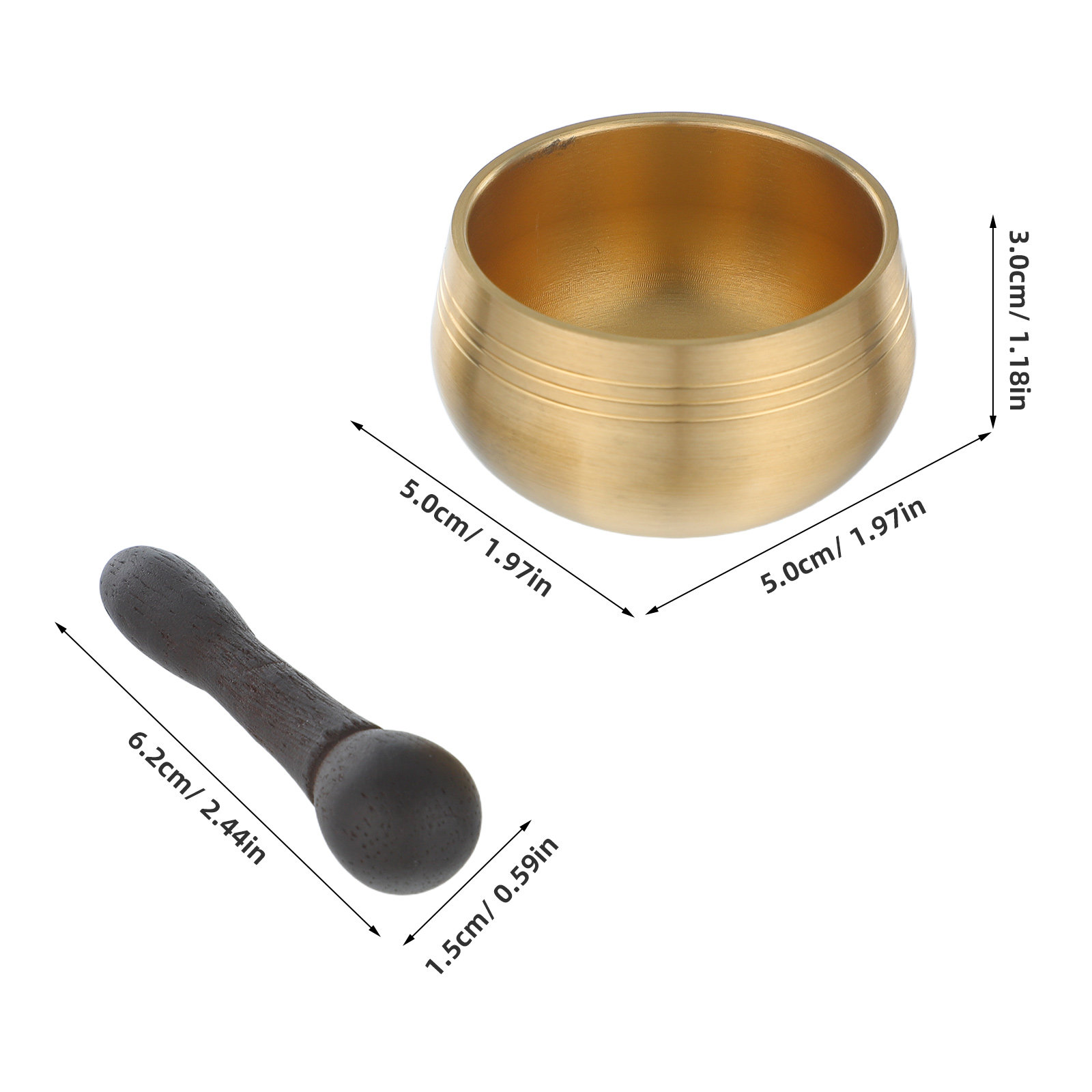 Mini Tibetaanse Zangkom Kopere - Home Decor Yoga recensie en prijs