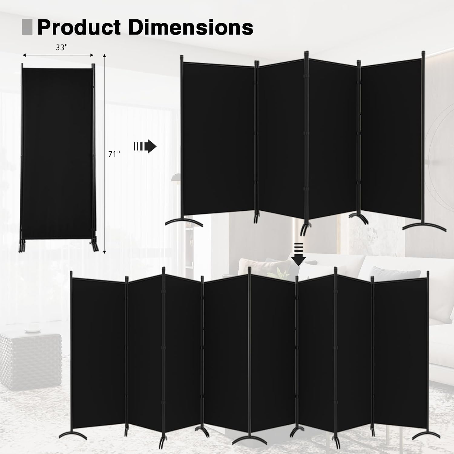 Kamerverdeler - Opvouwbare pri - Room Divider Screen recensie en prijs