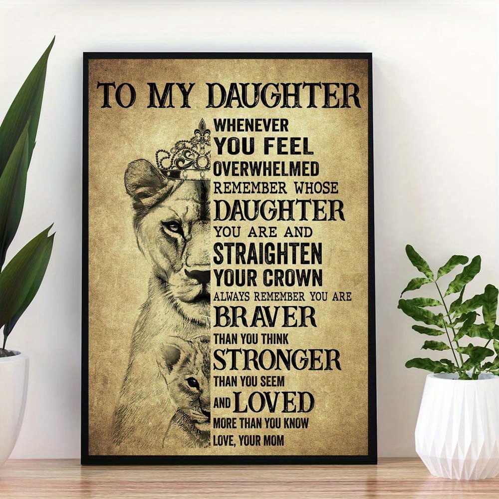 Canvas Schilderij Wilde Leeuw  - Home Decor Quotes On Wall recensie en prijs