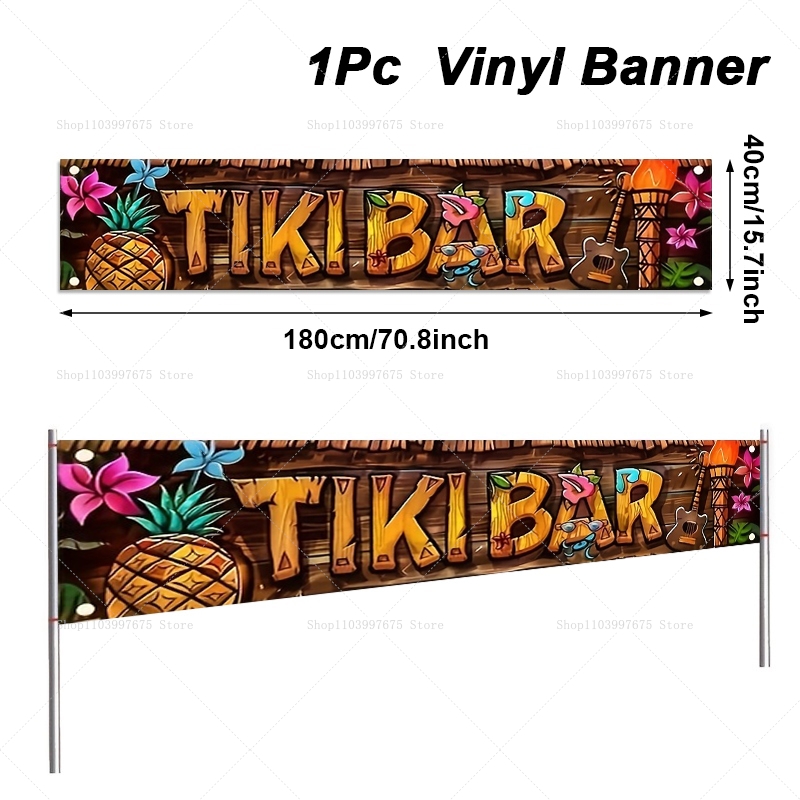 Tiki Bar Banner Tropisch Hawai - Home Decor Nearby recensie en prijs
