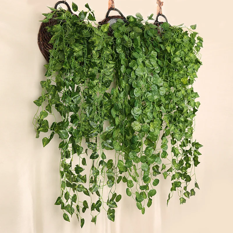 90Cm Kunstmatige Groene Radijs - Rattan Plant Basket recensie en prijs