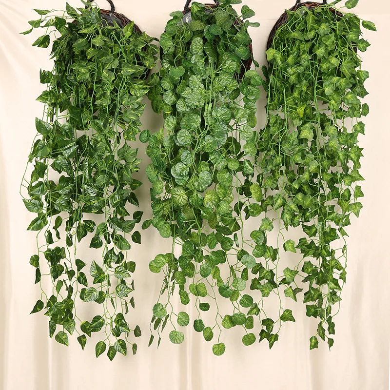 90Cm Kunstmatige Groene Radijs - Rattan Plant Basket recensie en prijs