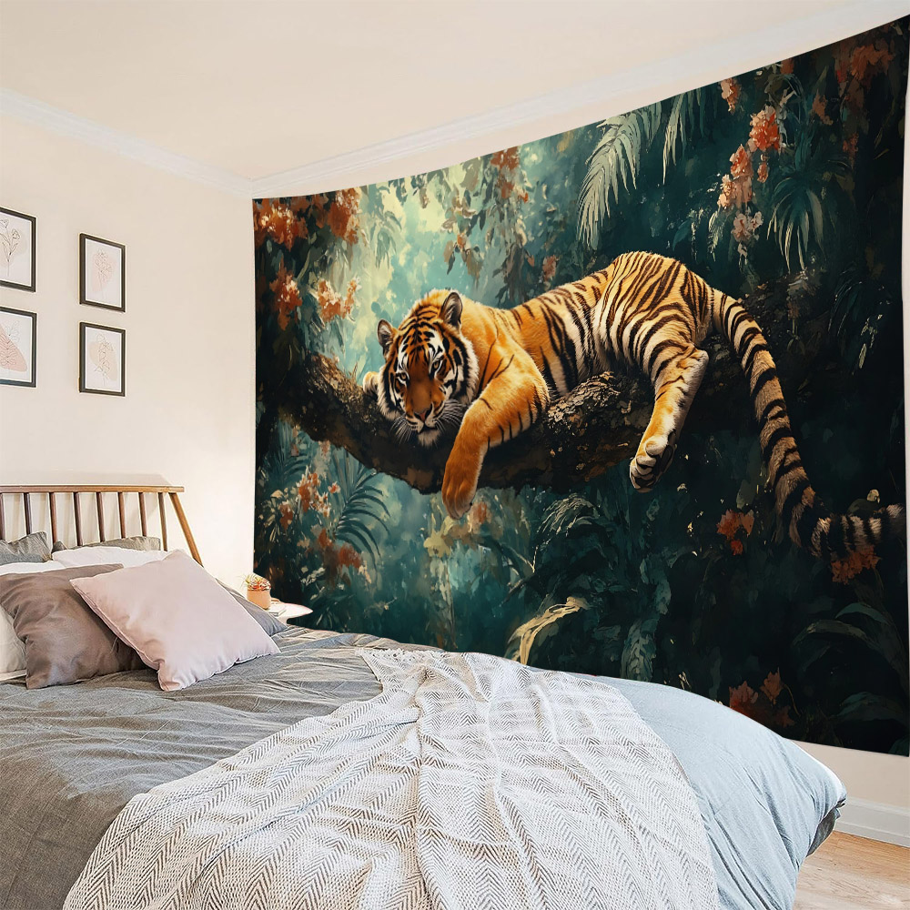 Bostijger wandtapijt, dierenle - Home Decor Hippie recensie en prijs