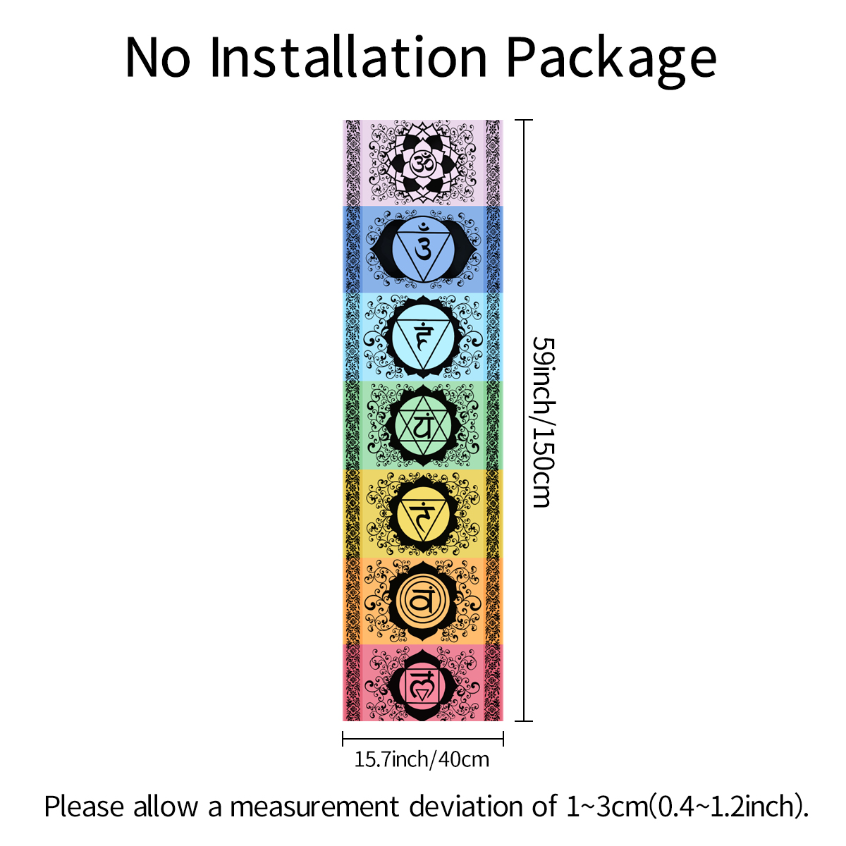1pc Mysterieus zeven chakra ta - Home Decor Yoga recensie en prijs