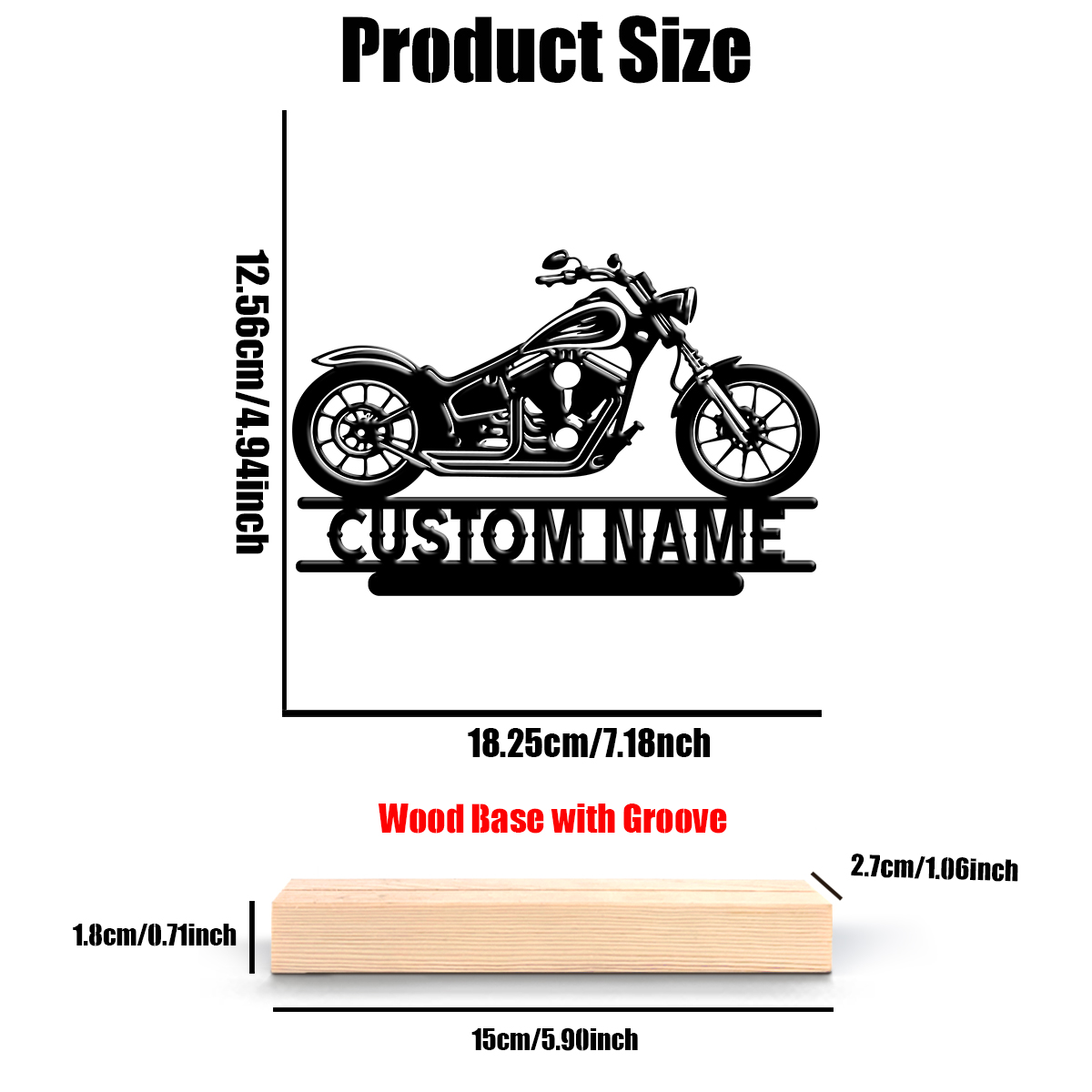 1Pc Csutom Naam Road Motorbike - Home Decor For Wedding recensie en prijs